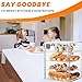 Bread Box,Large Bread Boxs for Kitchen Countertop - 4 Layers Adjustable Bread Storage Container, Clear Boxes for Kitchen Counter, Breads Box Airtight,Bread Holder,Perfect for Bagel, Muffins
