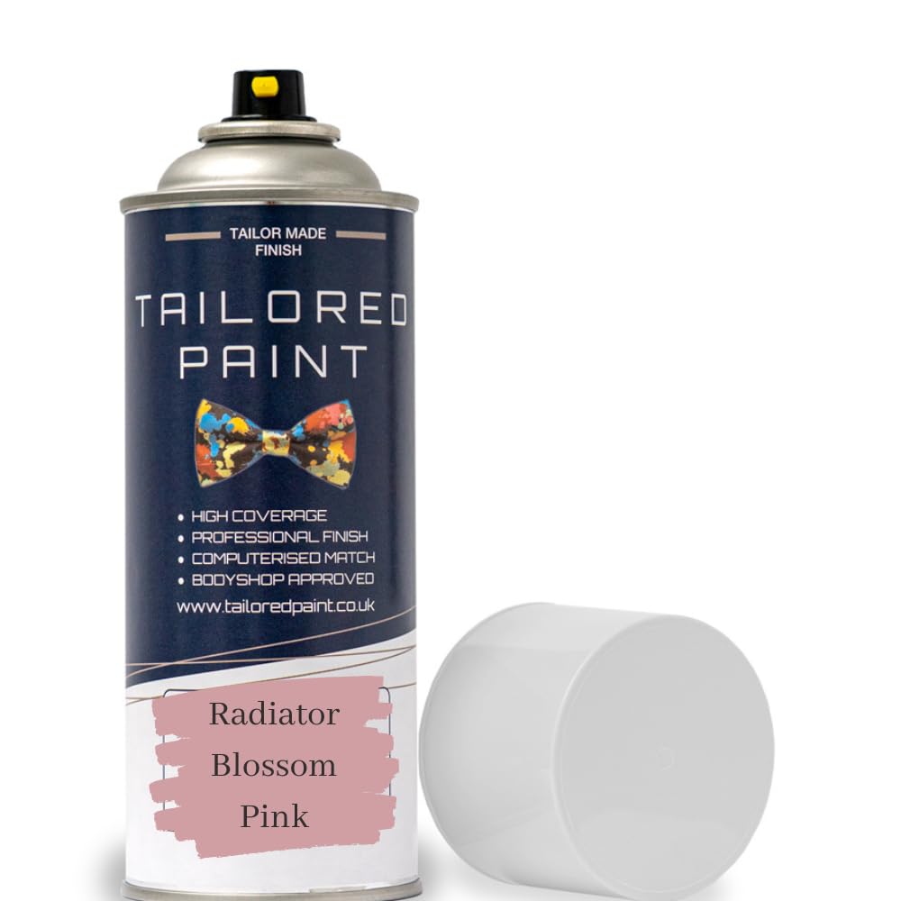 Tailored Paint Blossom Pink Premium Radiator Aerosol Spray Paint Heat Resistant To 100ºc - Quick Air Dry No Primer Needed (Matt, )