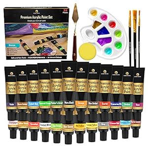 Desire Deluxe acrylverfset – niet-giftige stenen schilderen op waterbasis, waterdichte set markers voor steen, keramiek…