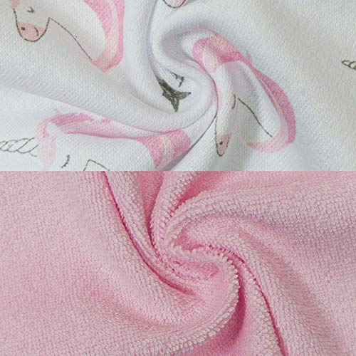 Neat Solutions 6 Pack Print & Solid Infant Wash Cloths - Unicorn, Pink,6 Count (Pack Of 1) #TOP2