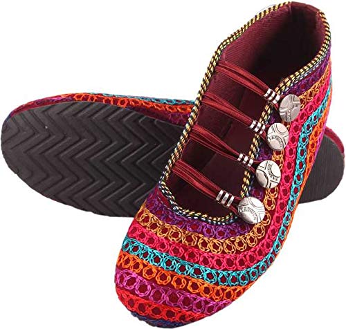 Handmade || Multicolored || Embrodroid Shoe || Stylish || Jutti for Women & Girls-picture-25