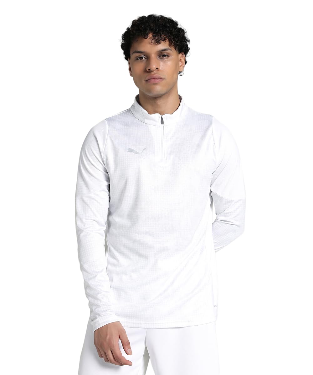 Puma Teamcup Training 1/4 Zip Top Erkek Futbol Uzun Kollu Antrenman Üstü 65916403 Siyah