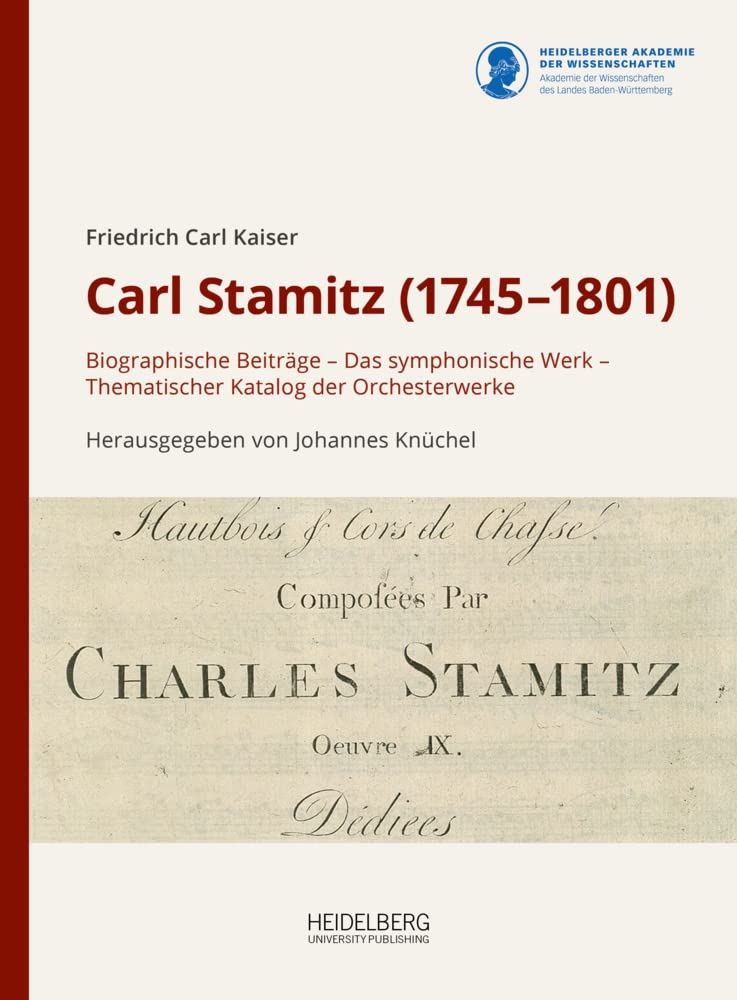 Carl Stamitz (1745-1801) catalogue thématique et biographie de son œuvre symphonique