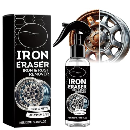 Xhnbbghao Iron Eraser Rust Remover Spray Fast Acting Rust & Brake Dust Remover for Car Wheels & Paint. Professional Automotive Surface Cleaning