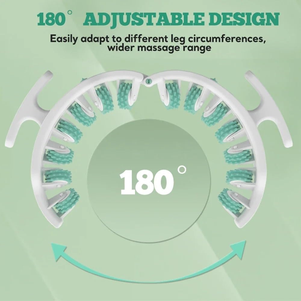 Cellulite Roller for Legs and Arms 2025 New, with Two Removable Handle Design, 360° Anti-Celluliteleg Roller Cellulite Fascia Massage Roller, Deep Tissue Massage Tool for Fat Deposits Reduction Green - Image 2