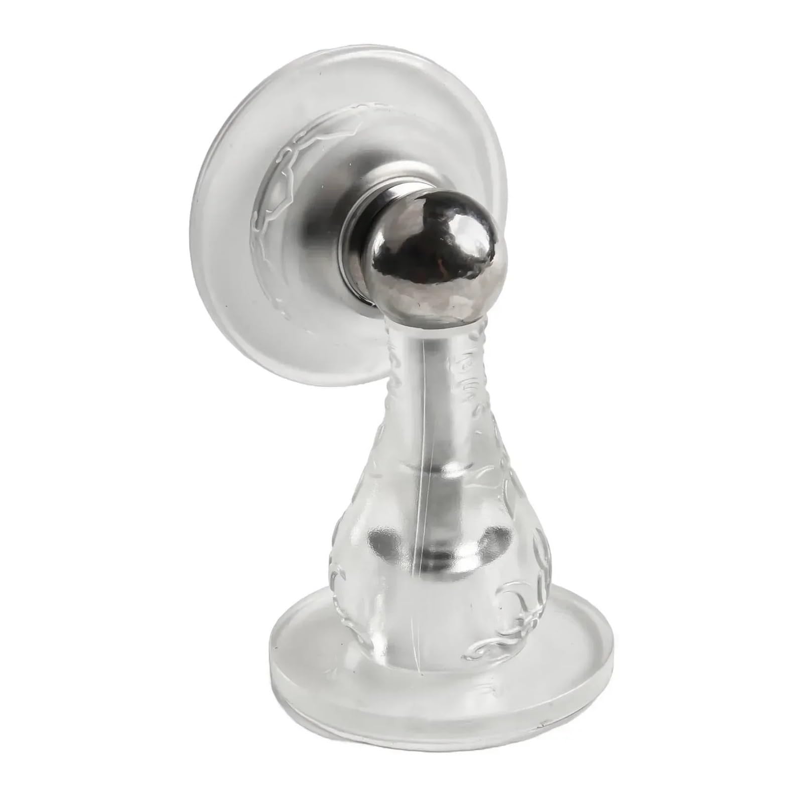 Fjixuo Transparent Magnetic Door Stopper No Punch Bumper Holder Silicone Suction Anti Collision Windproof Household Hardware For Home, Office(Transparent)