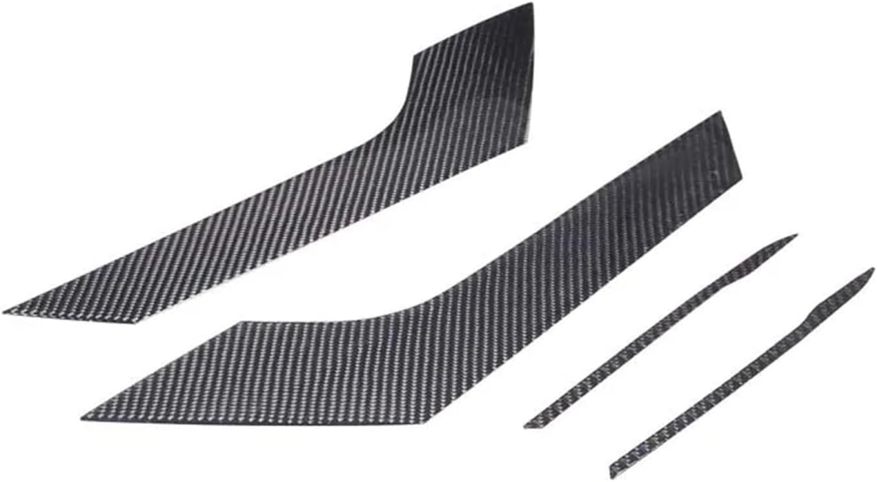 Compatible With Jaguar F-type F Type 2013-22 Soft Carbon Fiber Car Door Kick Panel Cover Trim Sticker Car Accessories Interior(Black)