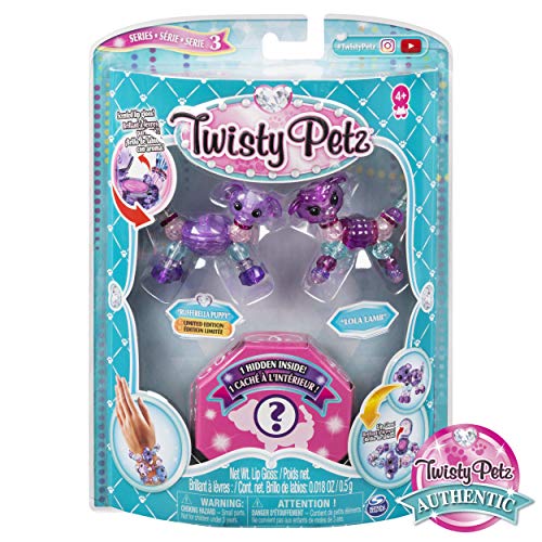 Twisty Petz, Series 3 3-Pack, Rufferella Puppy, Lola Lamb and Surprise Collectible Bracelet Set for Kids Aged 4 and Up