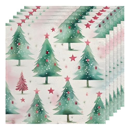 Servilletas de tela cuadradas 20 x 20 pulgadas set de 6 multicolor miniatura 1