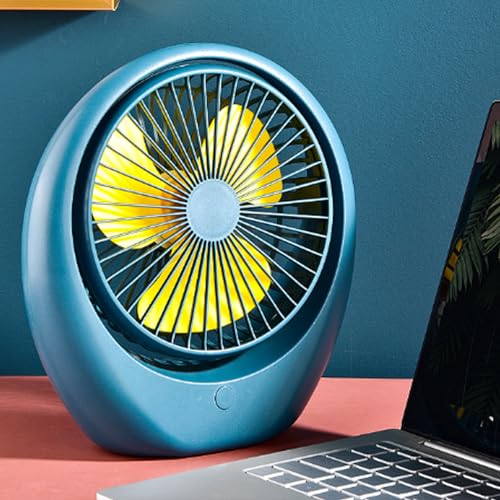 Ventilateur USB silencieux de bureau rechargeable à 3 vitesses