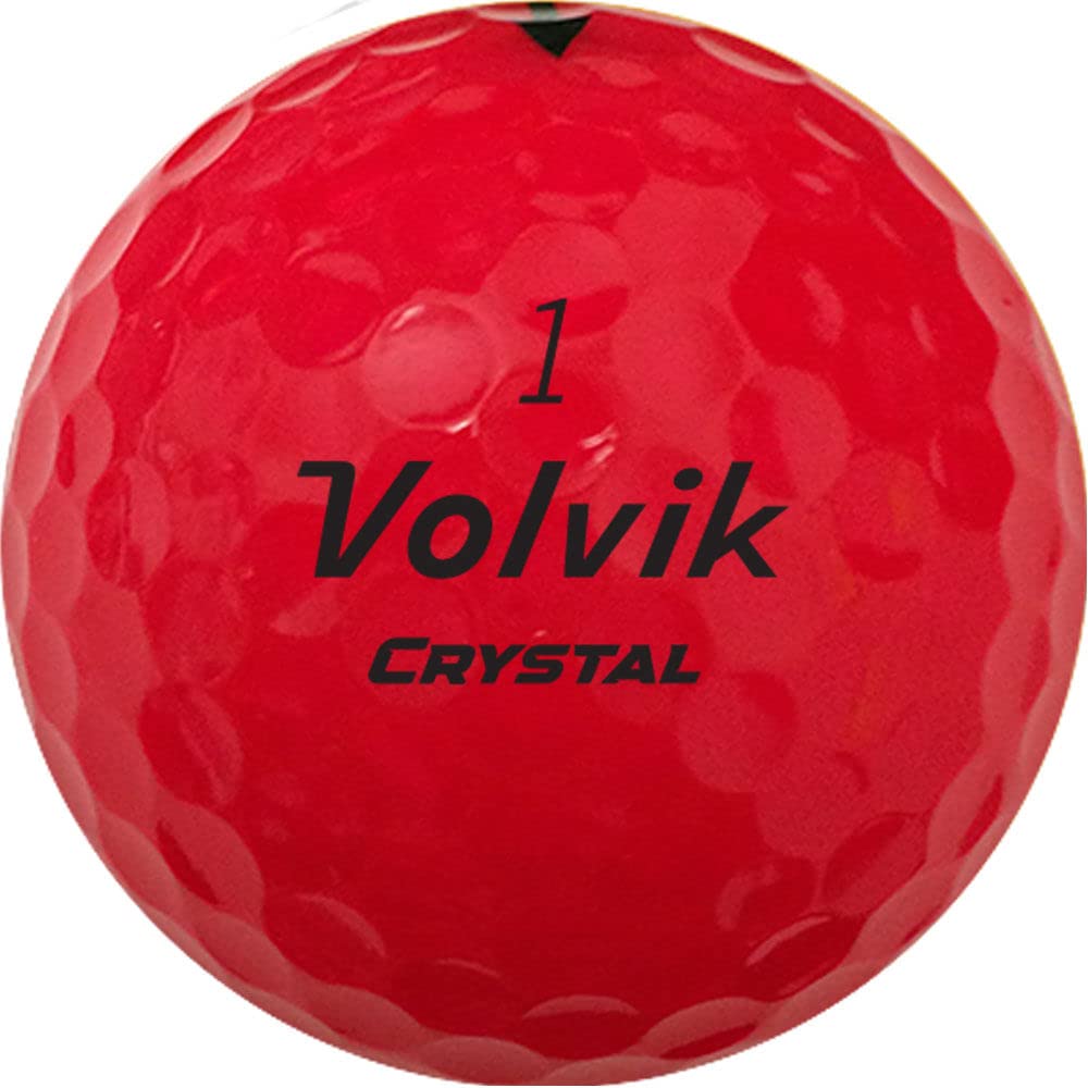 Volvik Men's Crystal Golf Balls - Red