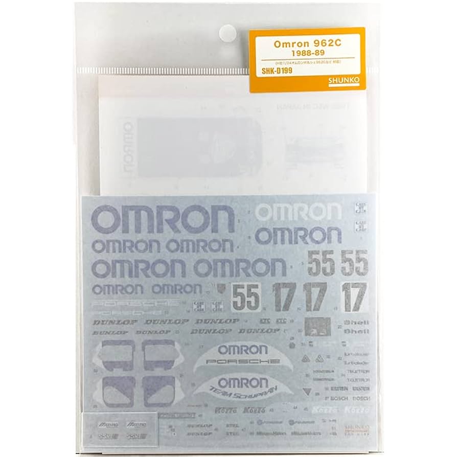 Amazon | SHUNKO MODELS 1/24 オムロン962C 1988-89 デカール