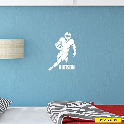 Custom Boys Name Football Running Back -0284- Personalized Boys Football Wall Decal - Football Theme Wall Decal - Sports Decal - Gridiron - Image 4