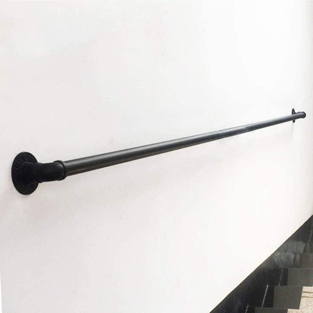 Rampe d'escalier de couloir intérieur sécurisée 4 pieds noir mat