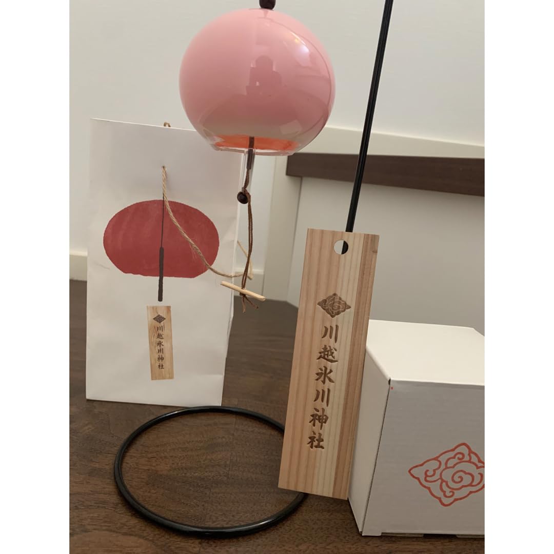 Amazon.co.jp: 風鈴掛け付 縁結び 風鈴 川越 氷川神社 パステル