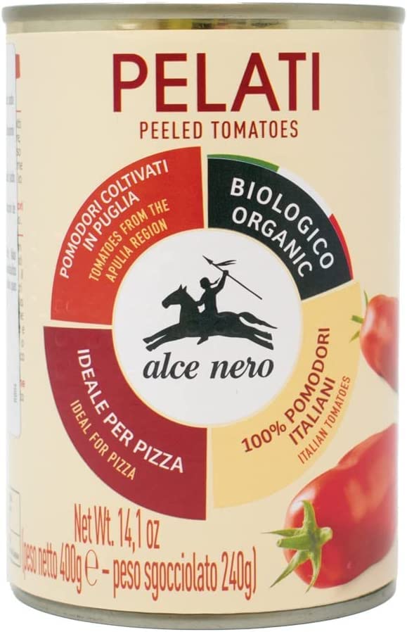Alce Nero Pomodori Pelati Biologico Biologico - Juego de 12 tomates pelados (400 g)