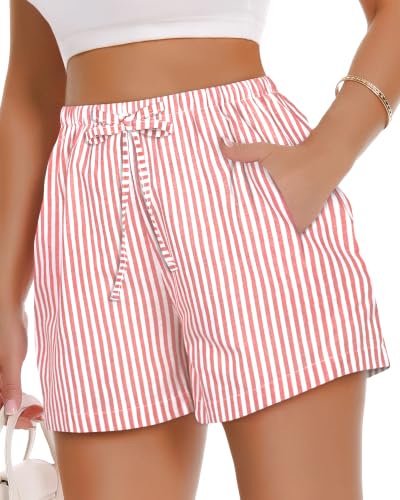 Image of Women Boxer Shorts Gingham Drawstring Pajama Bottom Plaid Pants with Pocket