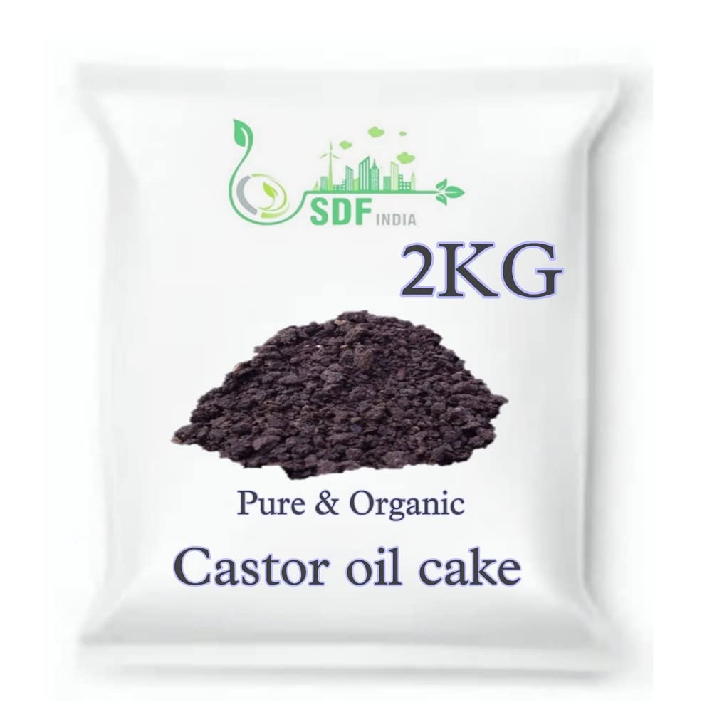 SDF India Castor Oil Seed Cake Powder | 100% Natural, Organic NPK Fertilizers | Micronutrients for Plants | Home & Terrace Gardening | Boosts Plant Growth & Pest Repellent (2Kg) (B0BQYWS8L6) Amazon Price History, Amazon Price Tracker