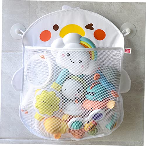 KOMBIUDA 2 Pçs Recipiente De Design Suspensão De Banho De Bebê Branco Organizador De Banheira Chuvei