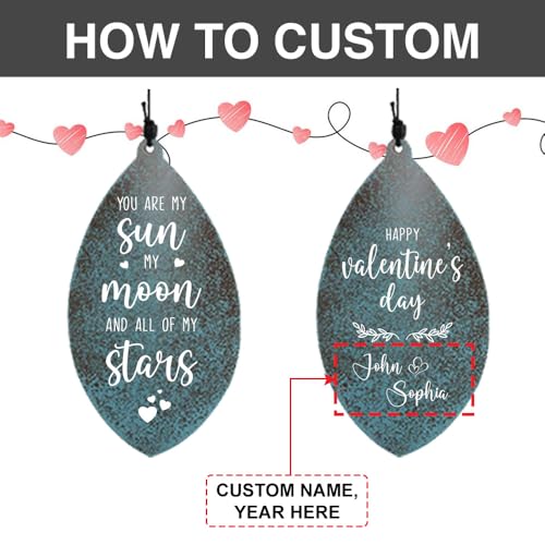 Image of ASTARIN Wedding Gifts Wind Chime, Personalized Names & Date Wind Chimes Gifts for Couple 2026, Wedding Gift for Newlywed Husband Wife, Engagement Gift Valentine's Day Anniversary