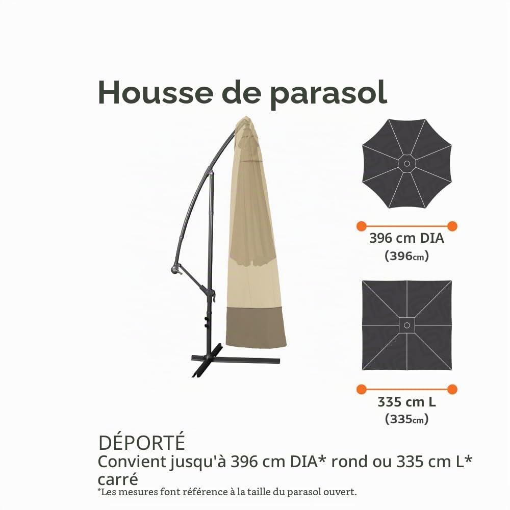 Classic Accessories Veranda 55-230-011501-00 Housse pour Parasol EXCENTRÉ