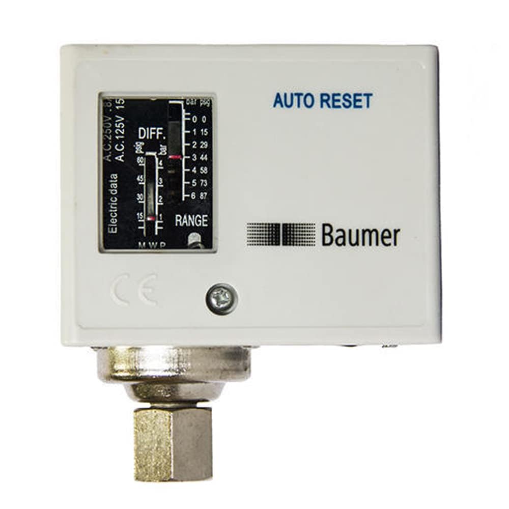 Oil, Air, Water Pressure Switch (Range: 5 to 30 Bar) with Connection ¼ inch BSP (F) for Boilers, Fire fighting systems, Compressors, Water Treatment | Model: Baumer UT30-picture-10