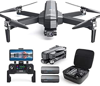 DEERC DE22 GPS Drone with 4K Camera 2-axis Gimbal, EIS Anti-Shake, 5G FPV Live Video Brushless Motor, Auto Return Home, Selfie, Follow Me, Waypoints, Circle Fly 52Min Flight with Carrycase