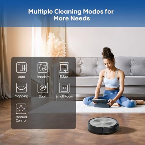 2-in-1 Robot Vacuum and Mop with 2500Pa Suction and Smart Navigation