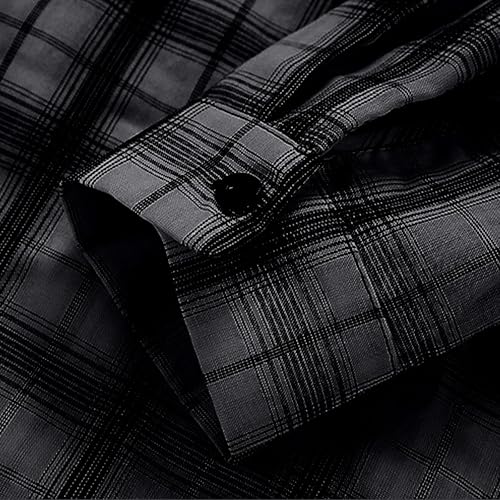 Lightweight Plaid Hoodie Men - Mens Long Sleeve Cowboy Shirt Jacket Casual Western Style Button Down Hooded Shirts 20254