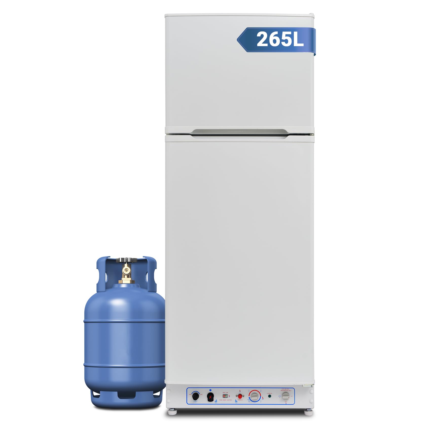 gas refrigera265l frezzerabile 220v camping白色