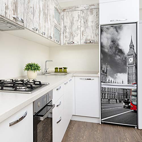 Vinilo Adhesivo para Nevera de 70x190 cm con Diseño de Big Ben Londres 4