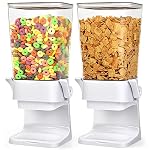 Cereal Dispenser Countertop 2 Pack 5.5 Qt Large Cereal Storage Container