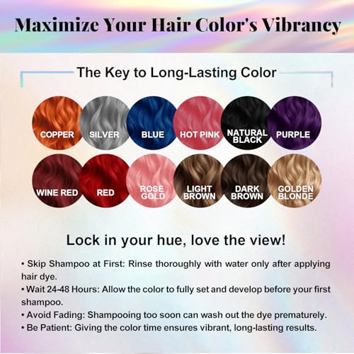 Semi Permanent Hair Color Mask 10.15OZ Hot Pink miniatura 6