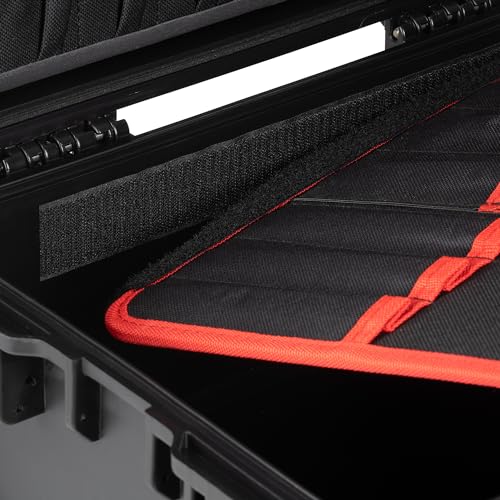 Zelsius Transportkoffer mit Werkzeugtascheneinsatz | 18 Liter | Kamerakoffer mit Rollen, Outdoorbox, Kunststoffkoffer | Hartschalen Werkzeugkiste, Werkzeug-Trolley, Aktenkoffer | Fotobox, Werkzeugbox