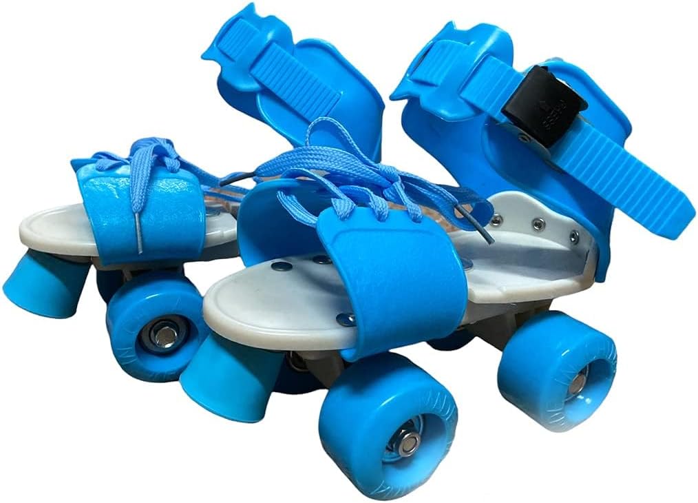 Unisex Roller Skates for Kids Age Group 4-12 Years Adjustable 4 Wheels Inline Skating Shoes | Roller Skates for Boys & Girls | Adjustable Skating Shoes | Kids Skating | 37