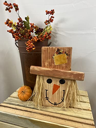 Rustic-Wood-Scarecrow-Thanksgiving-Decor-for-Mantel-Fall-Shelf-Sitter-Harvest-Decor-Autumn-Decor-Primitive-Fall-Gift-for-Friend Rustic Wood Scarecrow Thanksgiving Decor for Mantel Fall Shelf Sitter Harvest Decor Autumn Decor Primitive Fall Gift for Friend