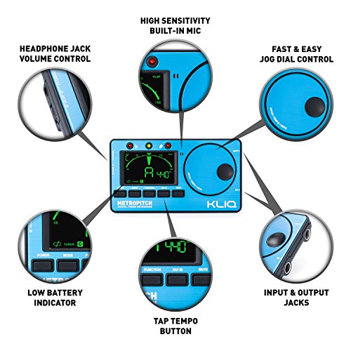 KLIQ MetroPitch Accordeur métronome pour tous les instruments avec guitare, basse, violon, ukulélé et modes d’accordage… - Les Beatles, Paul McCartney, John Lennon, RIngo Starr, George Harrison KLIQ MetroPitch Accordeur métronome pour tous les instruments avec guitare, basse, violon, ukulélé et modes d'accordage… – Image 6