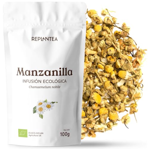 MANZANILLA NATURAL ECOLÓGICA 100g (50 Tazas) | Infusión Manzanilla Granel Pura y Limpia REPLANTEA