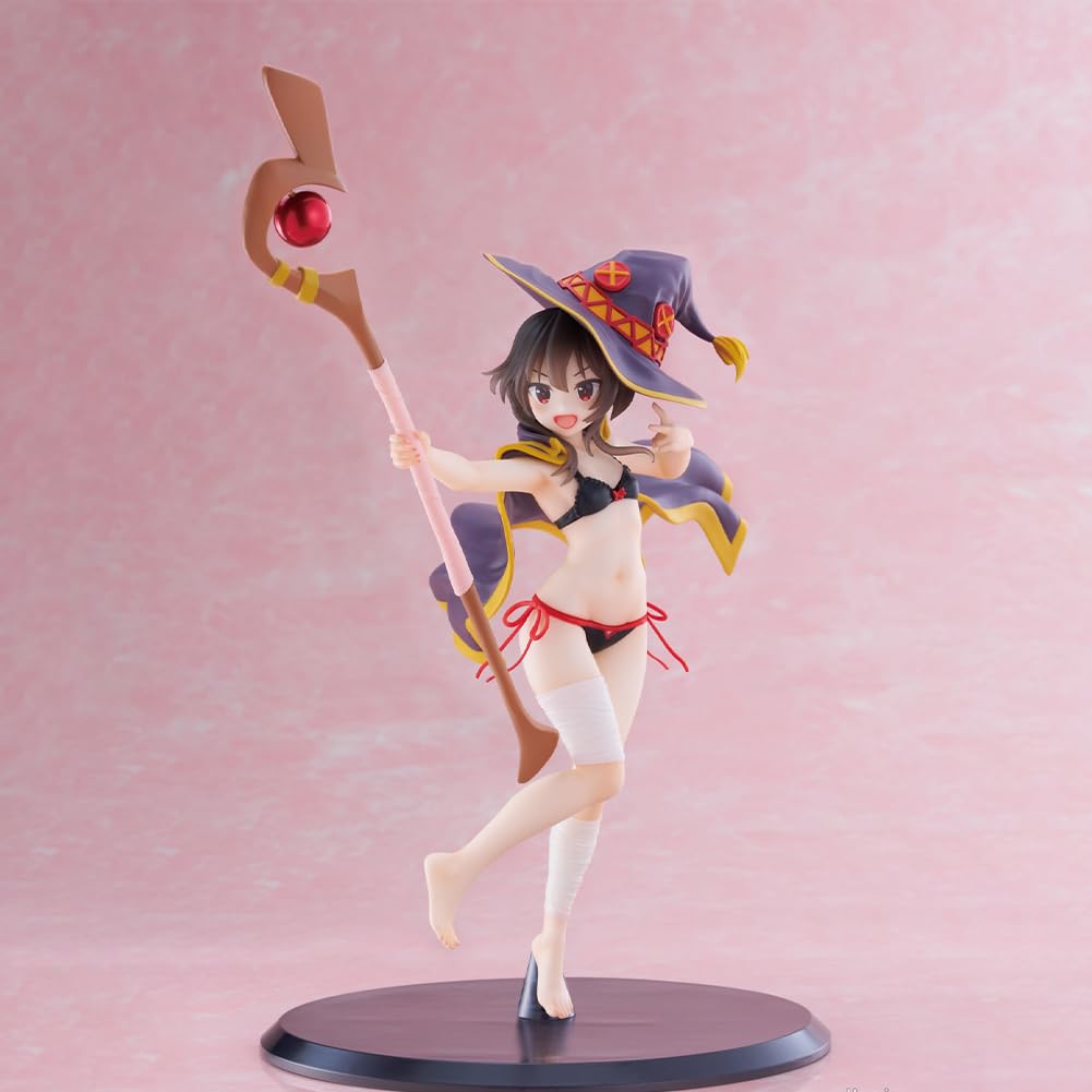 LUNK Megumin Action Figure Swimsuit Anime Megumin Figure Statue Cute Girl Figurine Collectible Anime Gift: Megumin 9 inches