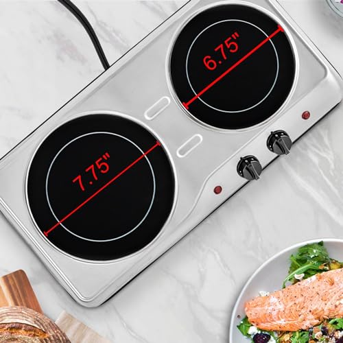 Ovente BGI102S Countertop Infrared Double Burner thumb #5
