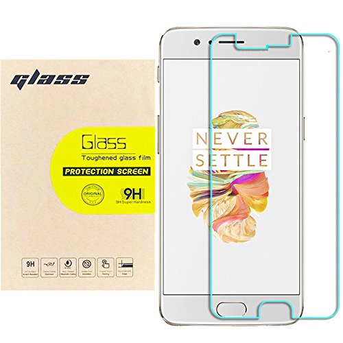 [2-Pack] OnePlus 5 Screen Protector, [Anti-fingerprint] [Anti-scratch] [Bubble Free] 9H Hardness 0.26mm Ultra-thin Tempered Glass [Case Friendly] for Oneplus 5 Original Touch Feeling