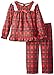 Komar Kids Little Girls'  Traditional Holiday Plaid Pajama Set