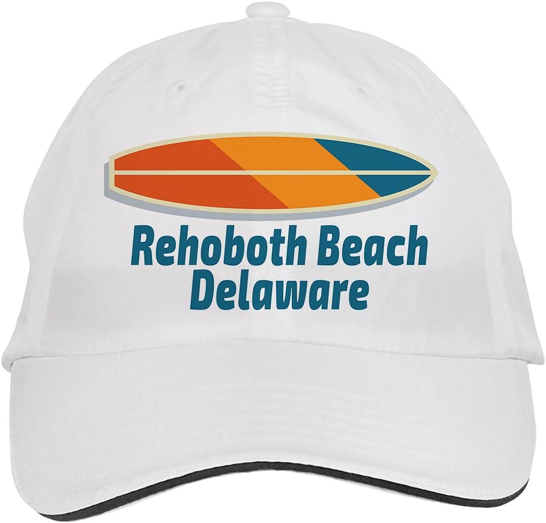 Makoroni Rehoboth Beach Delaware Surf Surfing Beach Hat Adjustable