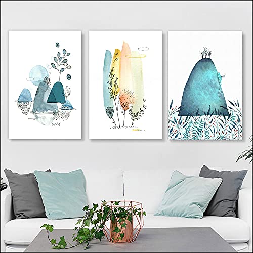 Affiche décor impression murale moderne triptyque abstrait pour design intérieur 50x70cm - 2