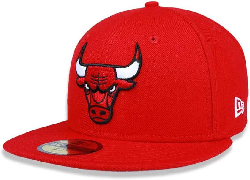 BONE 59FIFTY ABA RETA FECHADO CHICAGO BULLS NBA ABA RETA VERMELHO NEW ERA |  Amazon.com.br