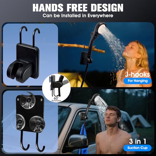 Ducha portátil de camping FizZeal con calentador automático de 2000W miniatura 6