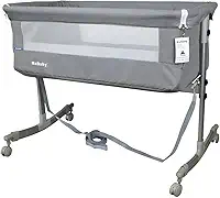 Berço Portátil Sleep 3 em 1 Moisés Co-bed Acopla na Cama - Cinza Kababy