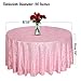 HMQIANG Rose Pink Sequin Tablecloth Round 90
