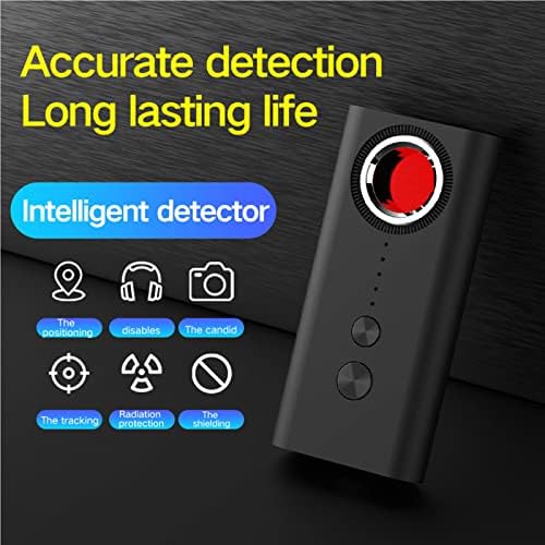 ASHATA T1 Anti Spy Detector, Portable Hidden Infrared Signal Detector with Micro USB, GPS Detector, Anti Location/Anti Eavesdropping/Anti Sudden Shooting/Anti Tracking(T1)