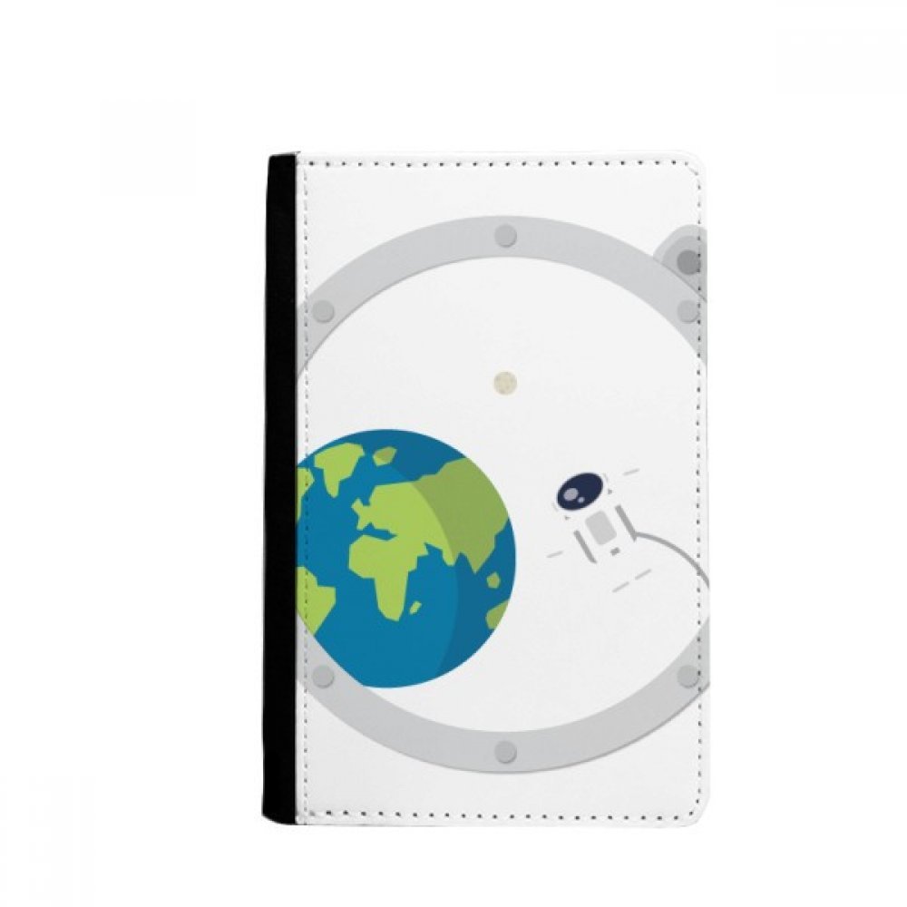 DIYthinker Universe And Alien Out Of Window Passport Holder Notecase Burse Wallet Cover Card Purse